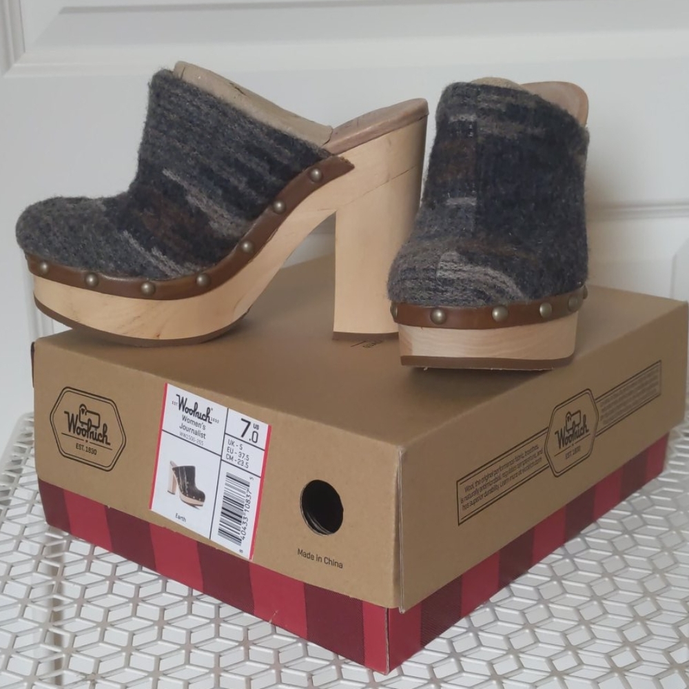 NWT NIB Woolrich Women's Journalist clogs